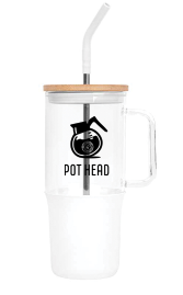 BW 30 oz. PotHead Glass Tumbler w/handle