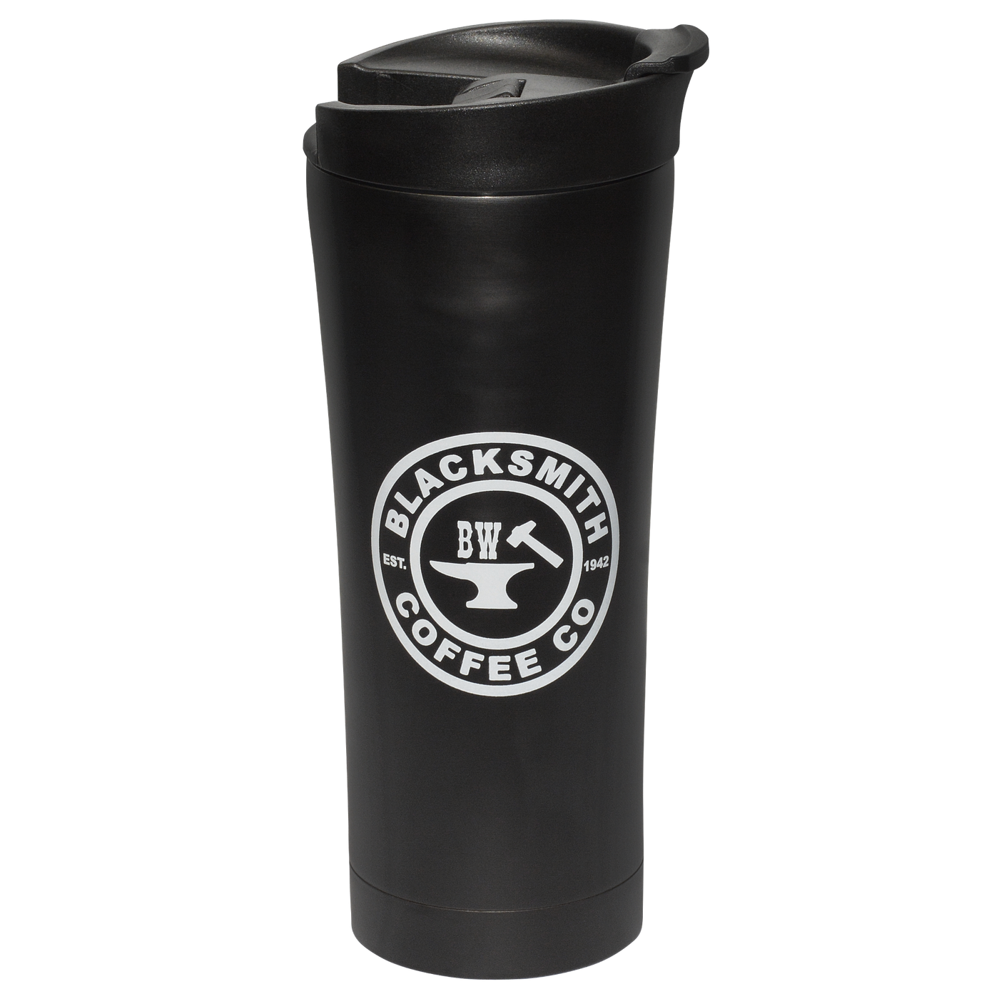 BW (Laser Etched) 16 oz. Thermos-Black