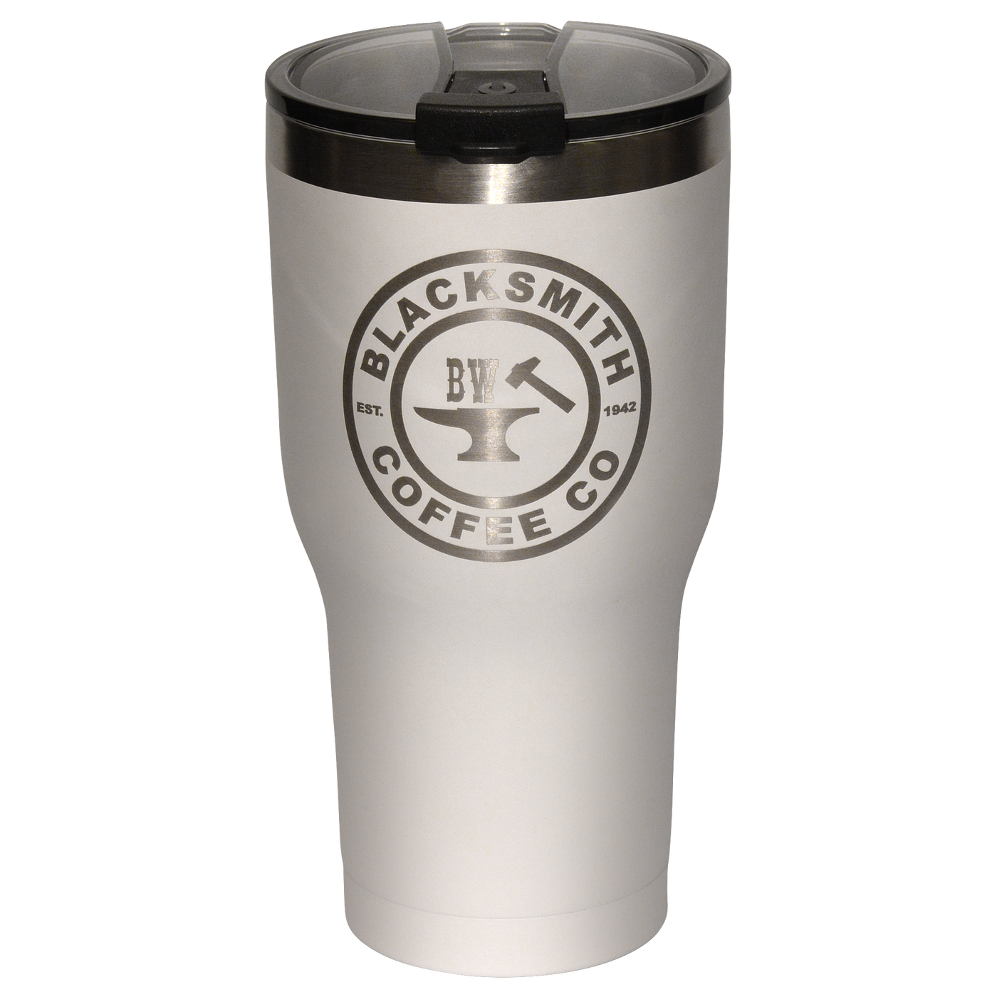 BW (Laser-Etched) 30 oz. Tumbler-White