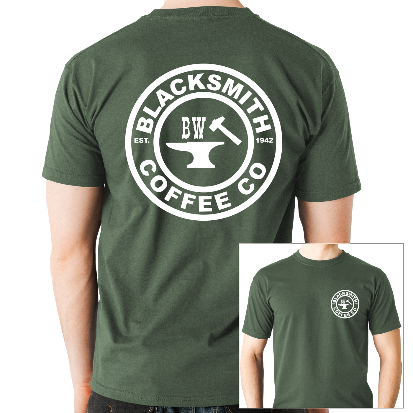 BW Blacksmith (Signature Series) Cotton T-Shirt: Vintage Forest Green